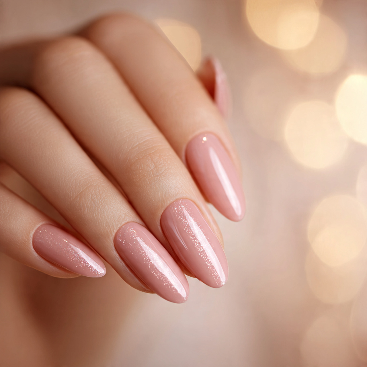 Light Pink Nails for Weddings