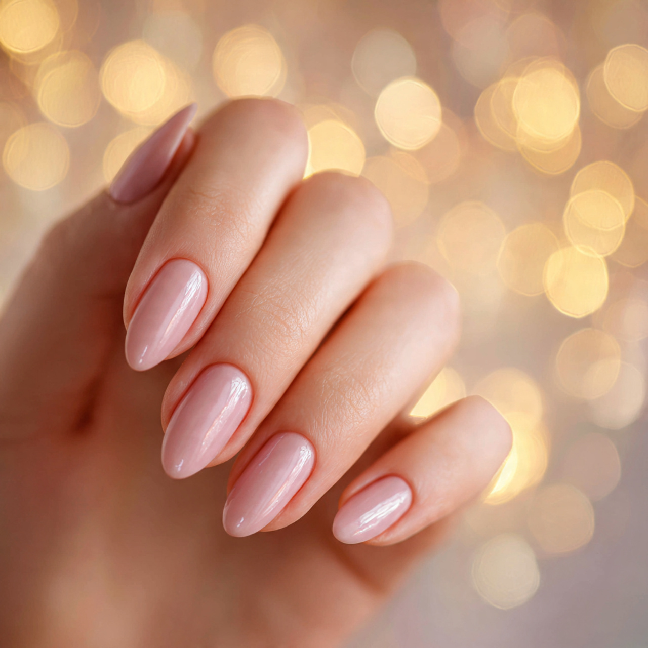 Light Pink Oval Nails Ideas