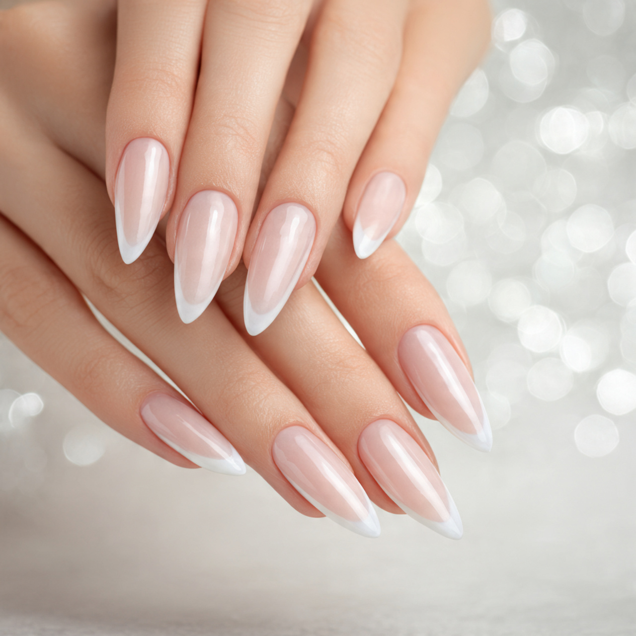 Long Stiletto Nails: 13 Fierce, Glam & Unforgettable Looks 7 Long French Tip Stiletto Nails Trend