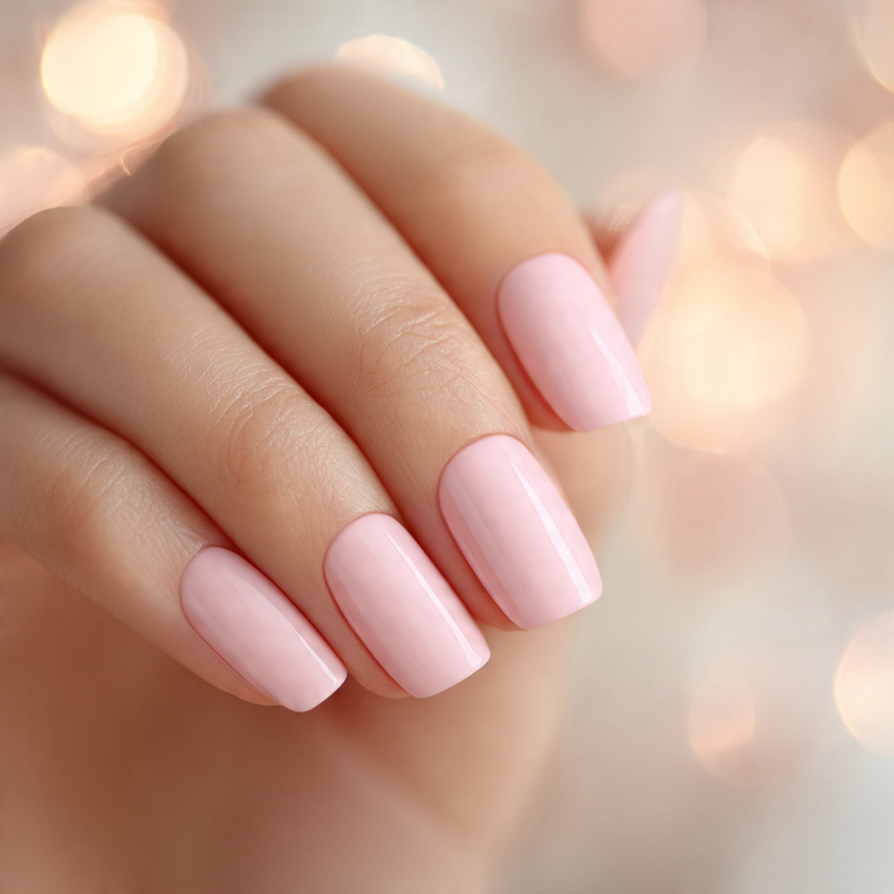 Matte Light Pink Nails
