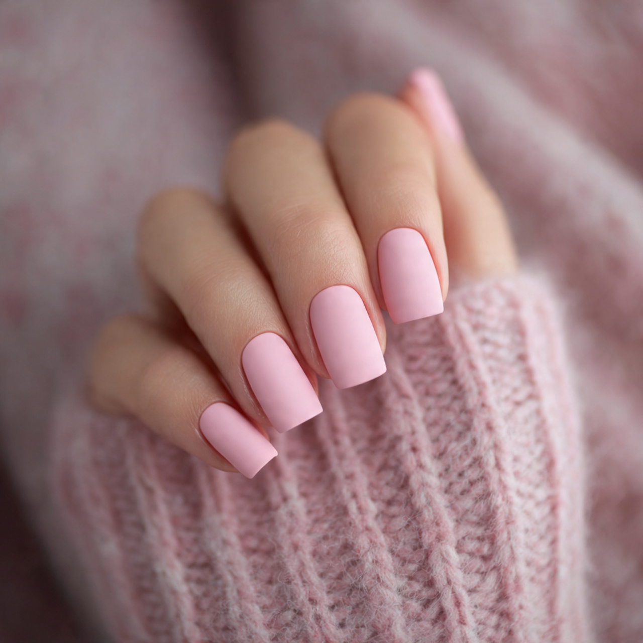 Pink Square Nails: 15 Stunning Ideas You Need to Try Now 5 Matte Pink Square Nails