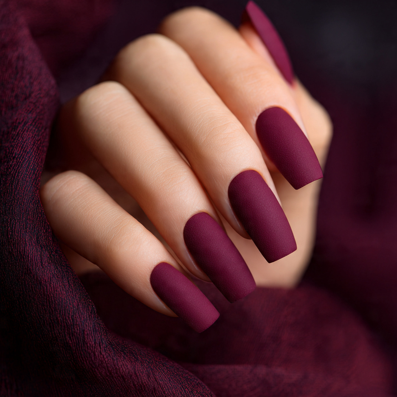 Square Acrylic Nails: 18 Trendy Designs, Tips & Style Ideas 11 Matte Square Acrylic Nails