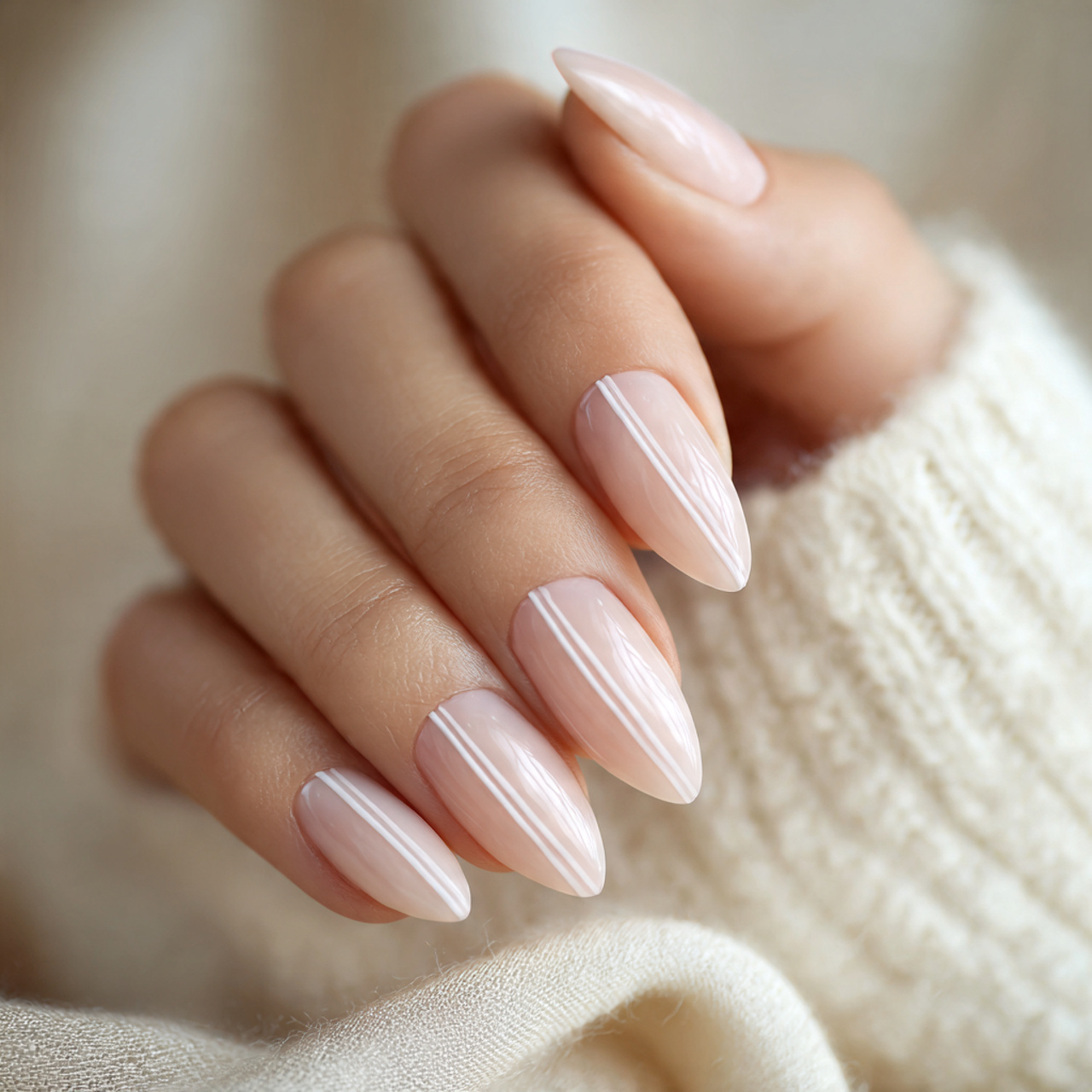 Minimalist Short Stiletto Nails