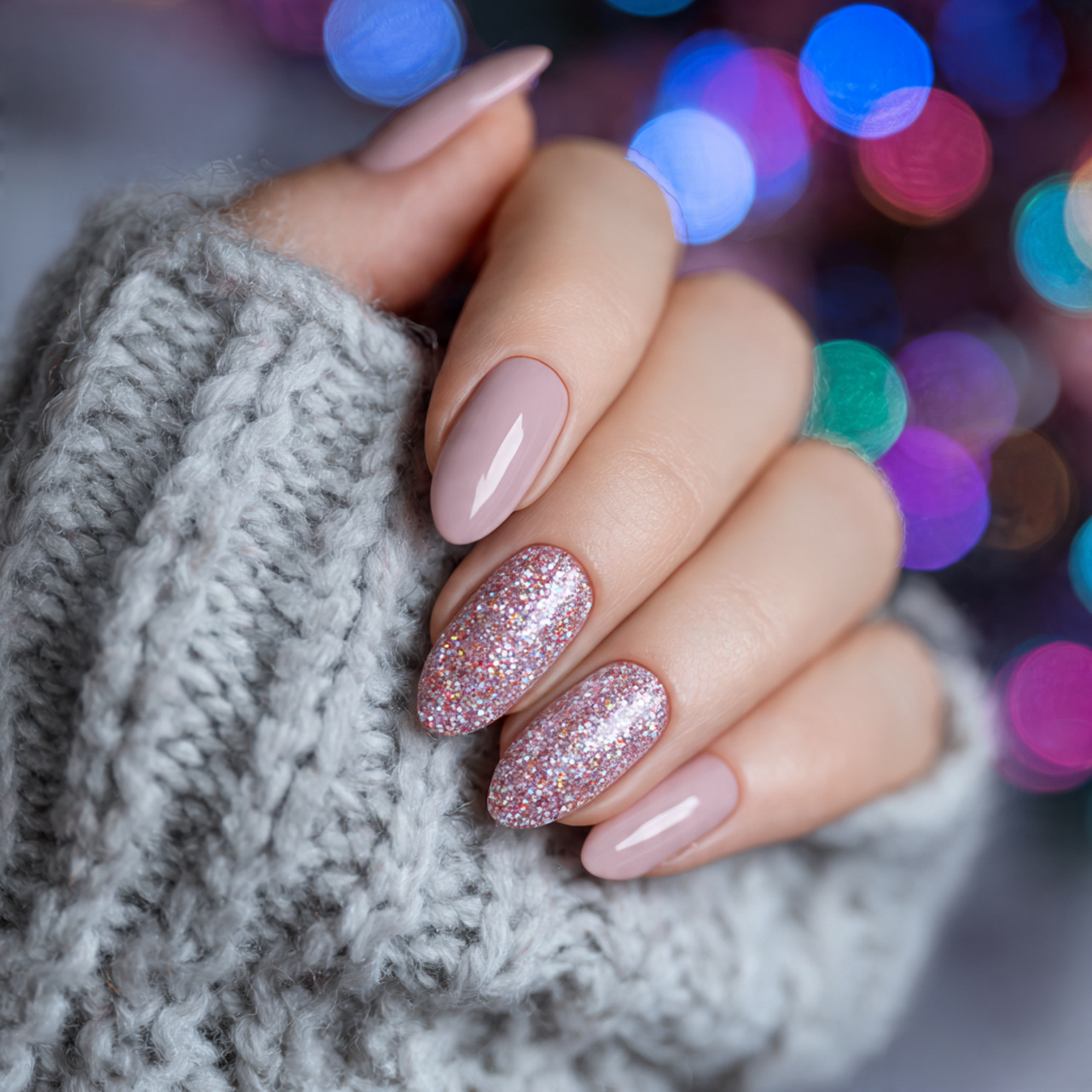 Mixed Short Oval Nails