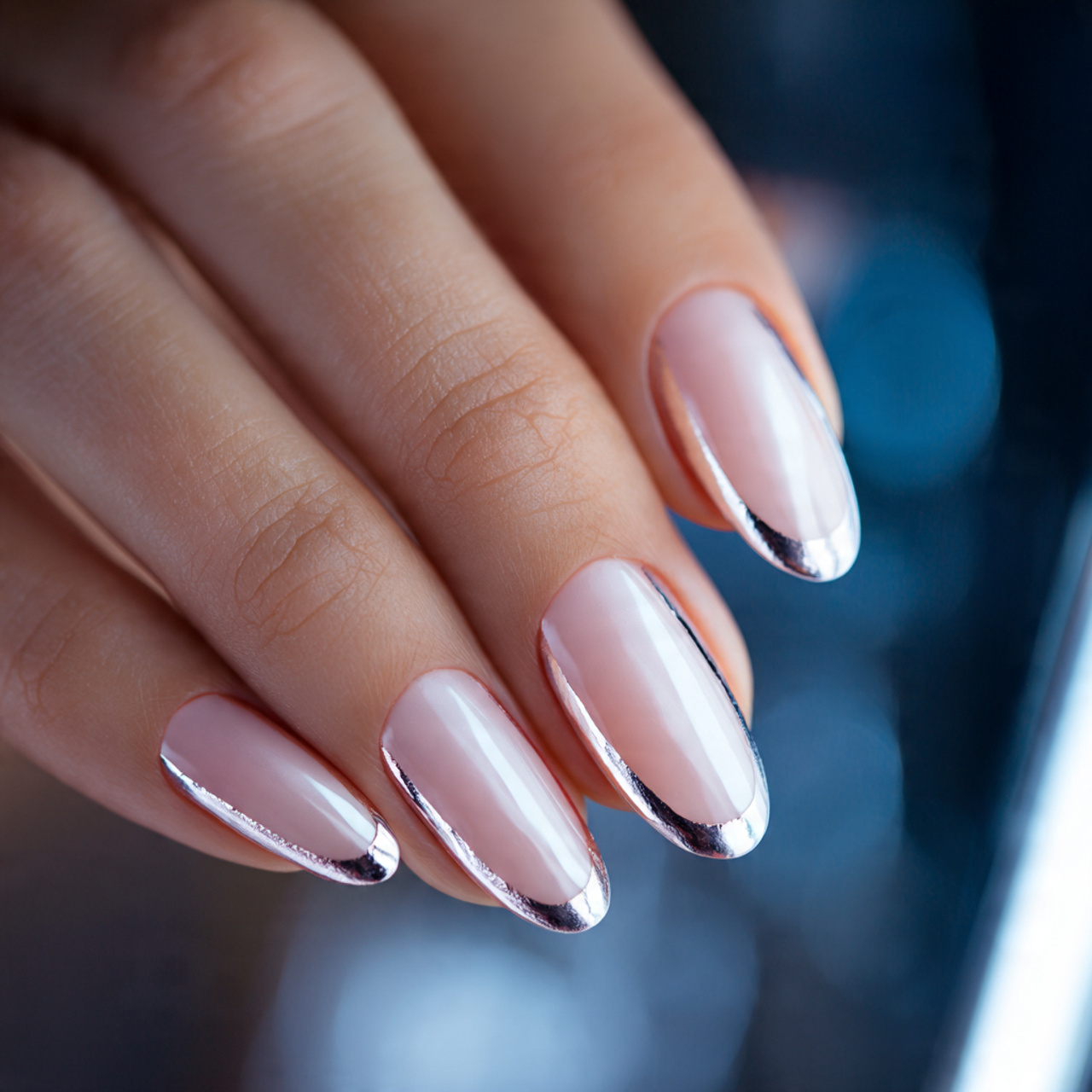 Modern French Nails Oval Trends