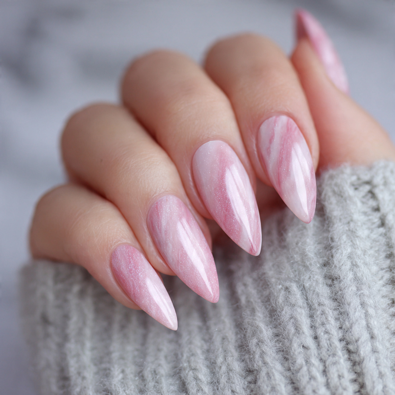 Pink Stiletto Nails: 15 Bold & Chic Designs You’ll Love 12 Neutral Pink Stiletto Nails