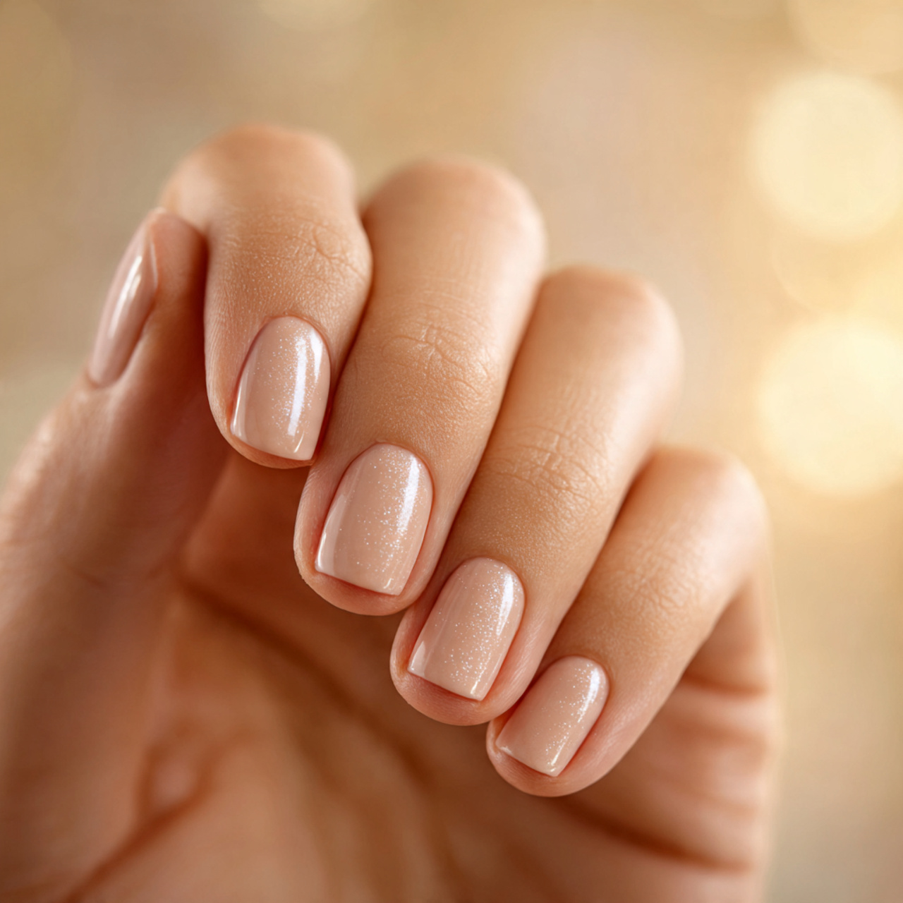 Nude Short Nails for Everyday Wear