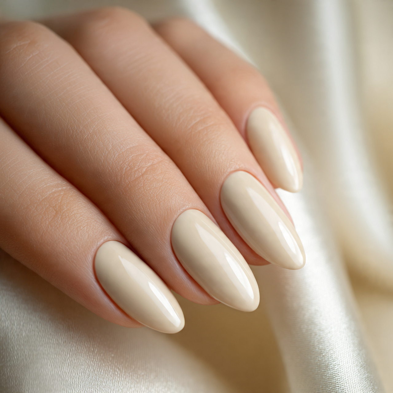 Nude Short Oval Nails