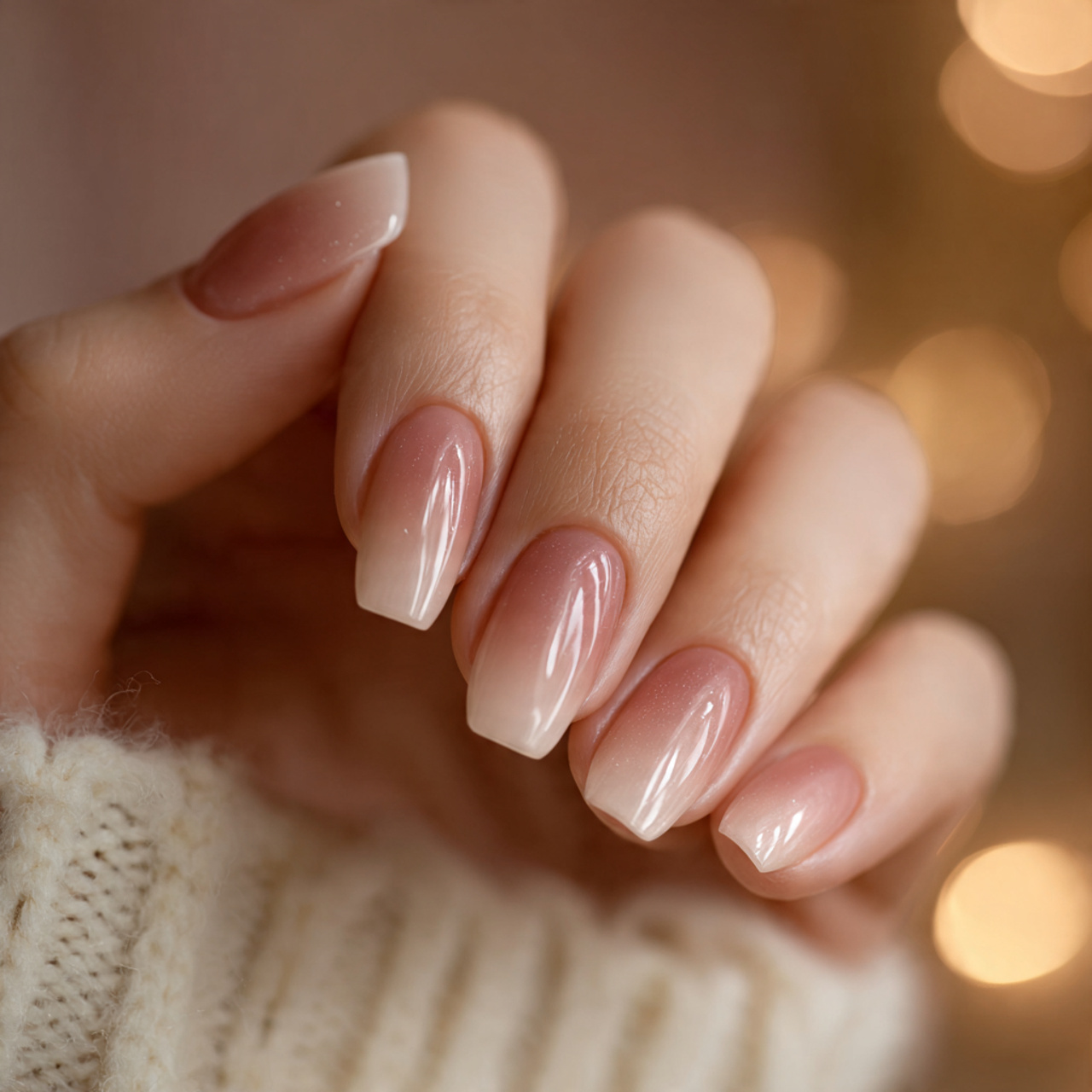 Ombre Nude Nail Art Ideas