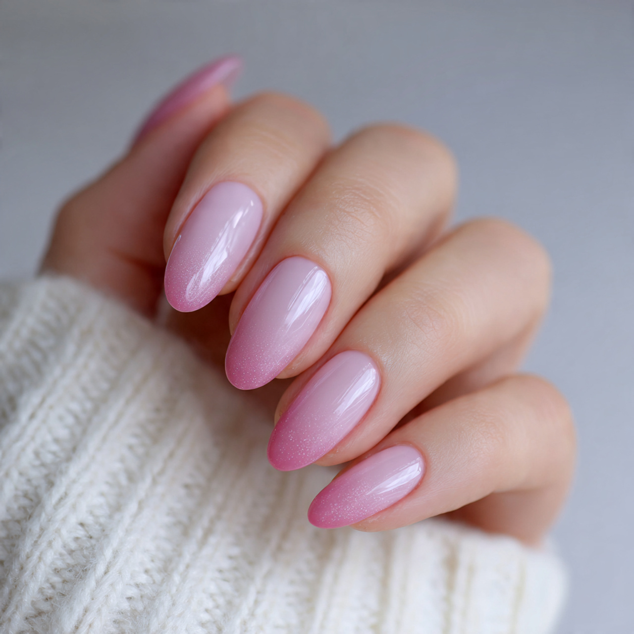 Ombre Soft Pink Nails