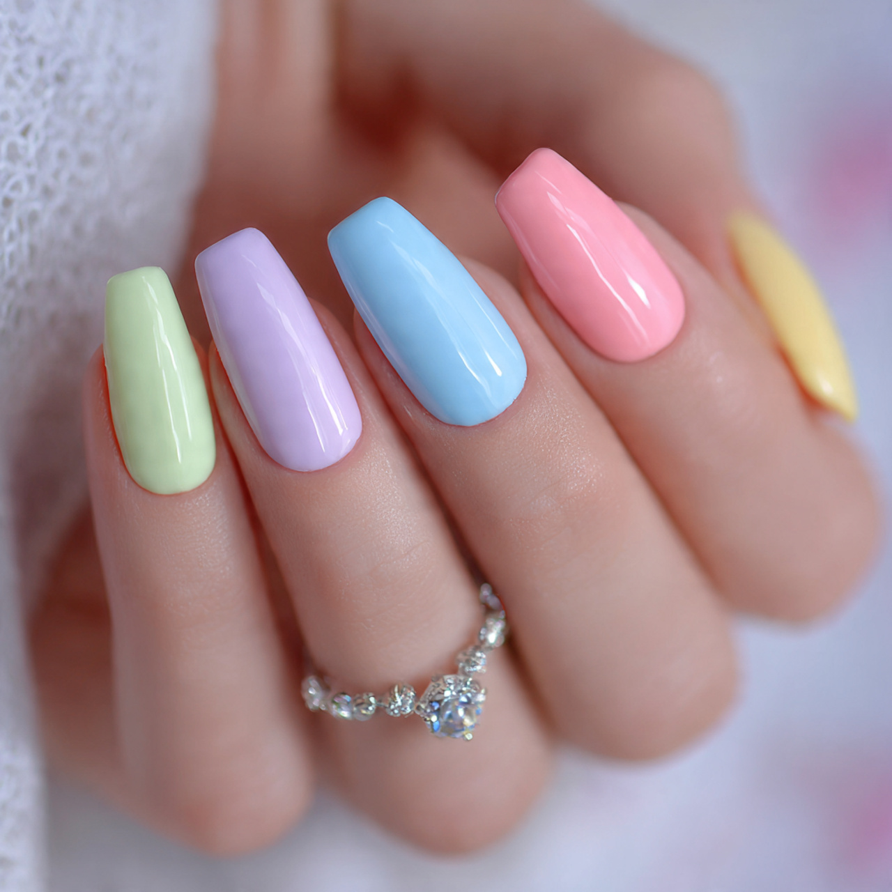 Cute Coffin Nails: 18 Trendy Designs Everyone Loves Right Now 15 Pastel Cute Coffin Nails