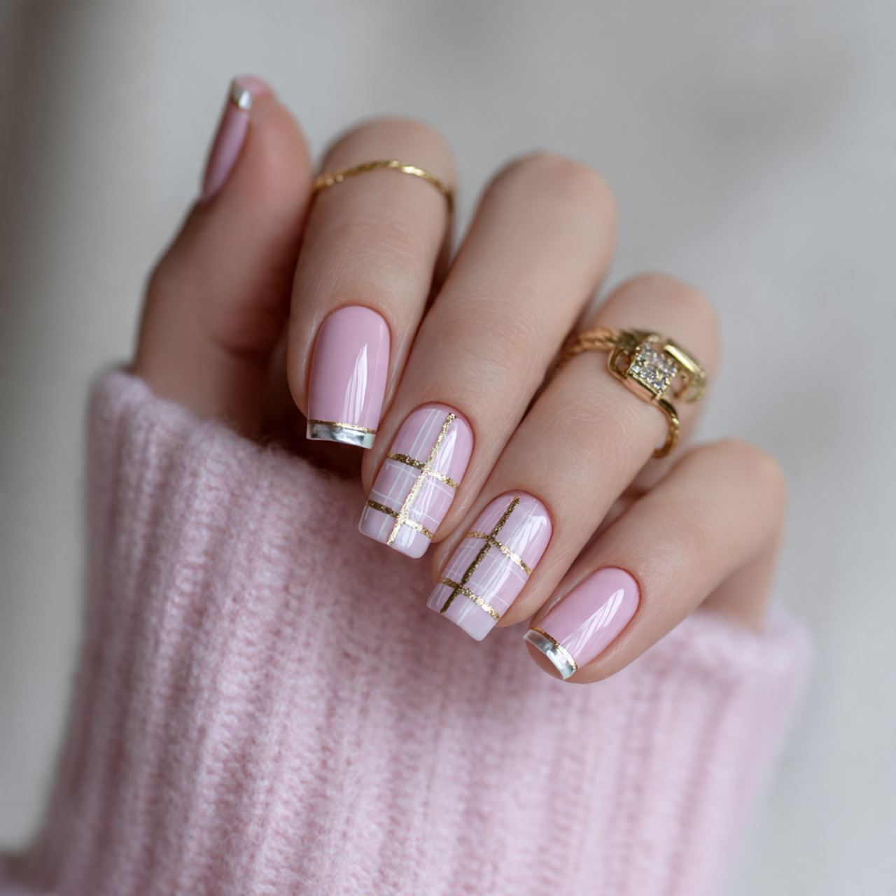 Pink Square Nails: 15 Stunning Ideas You Need to Try Now 12 Pastel Pink Square Nails