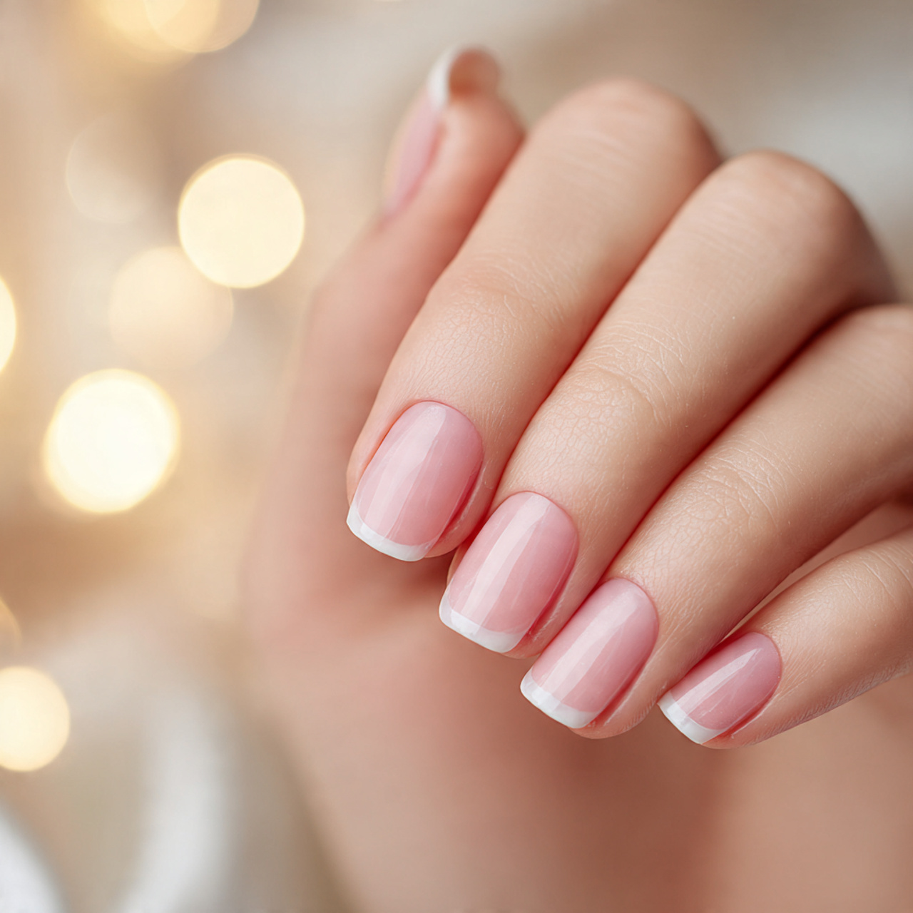 Pink Nude French Nails