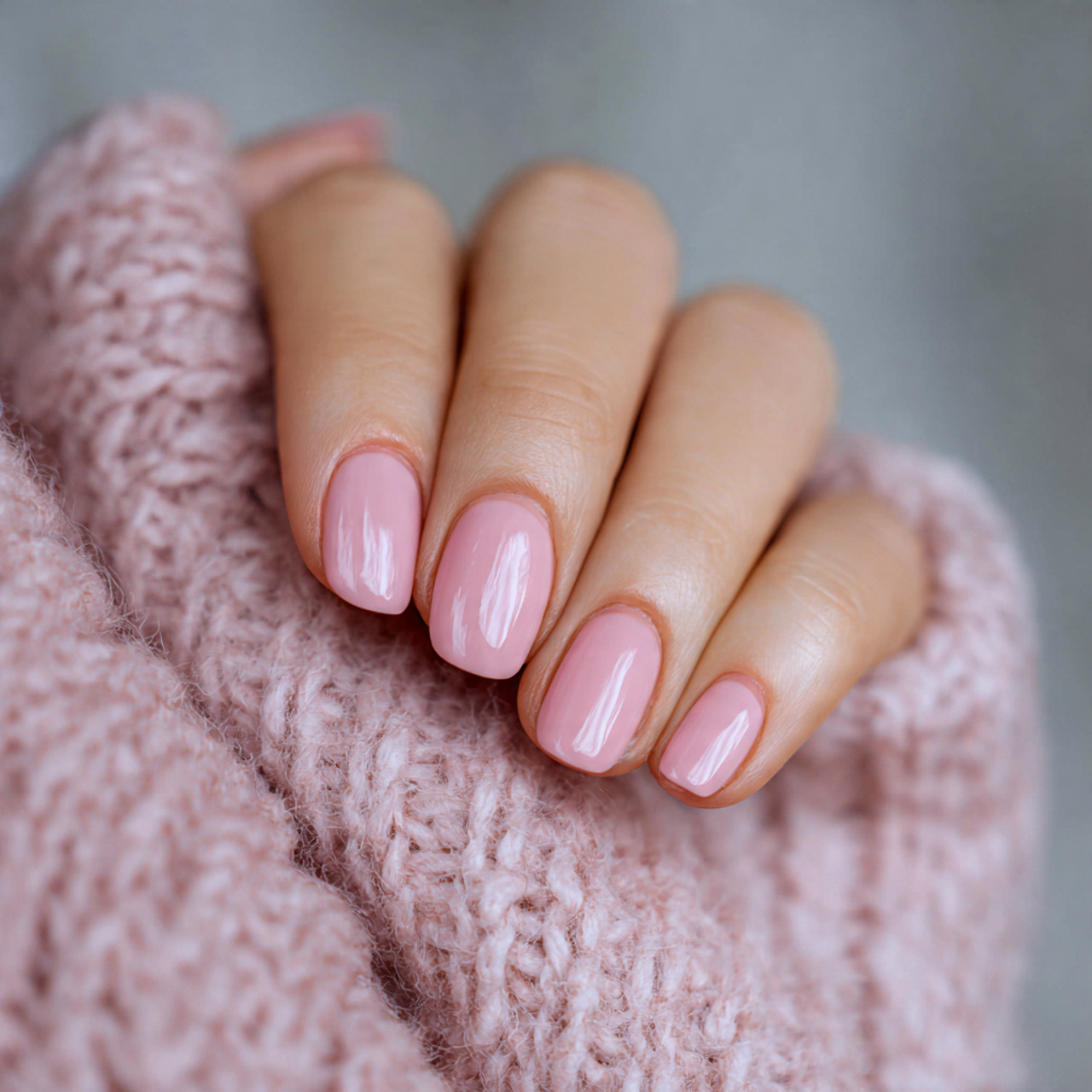 Pink Nude Gel Nails