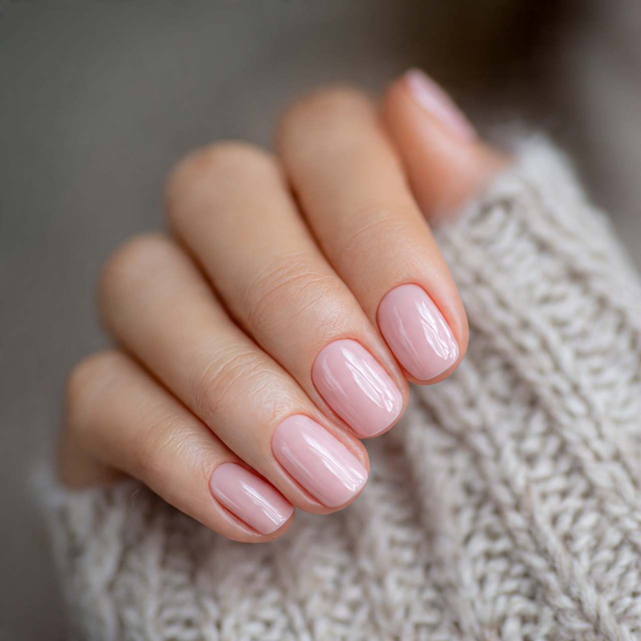 Pink Nude Nails for Work