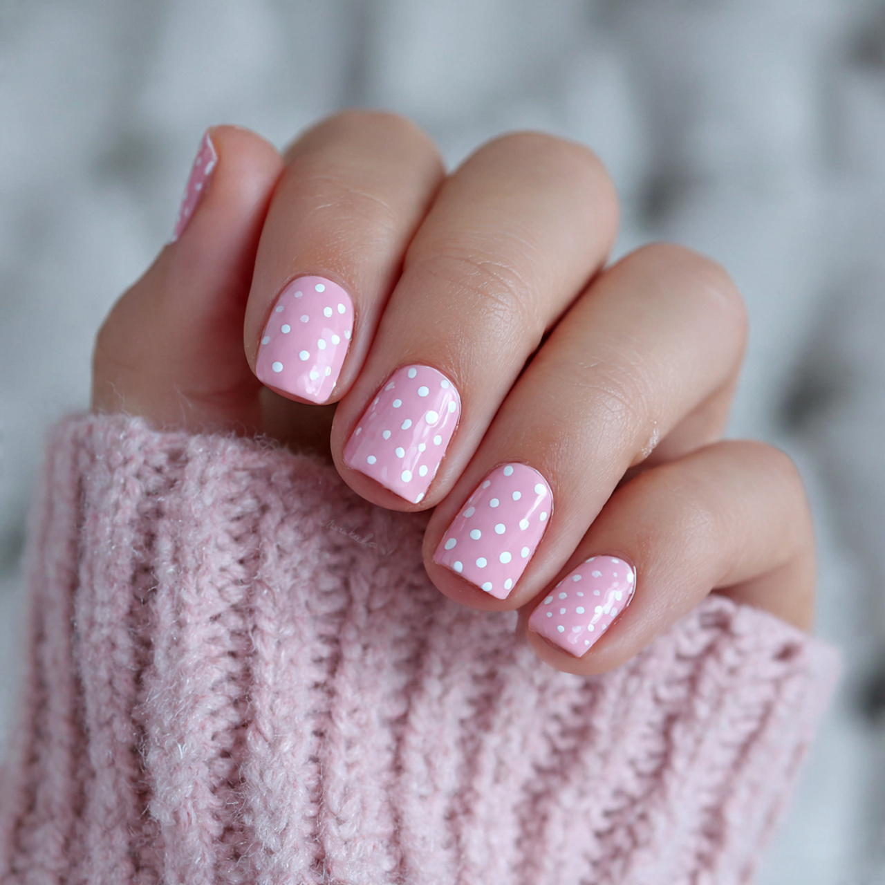 Minimalist Pink Short Nails