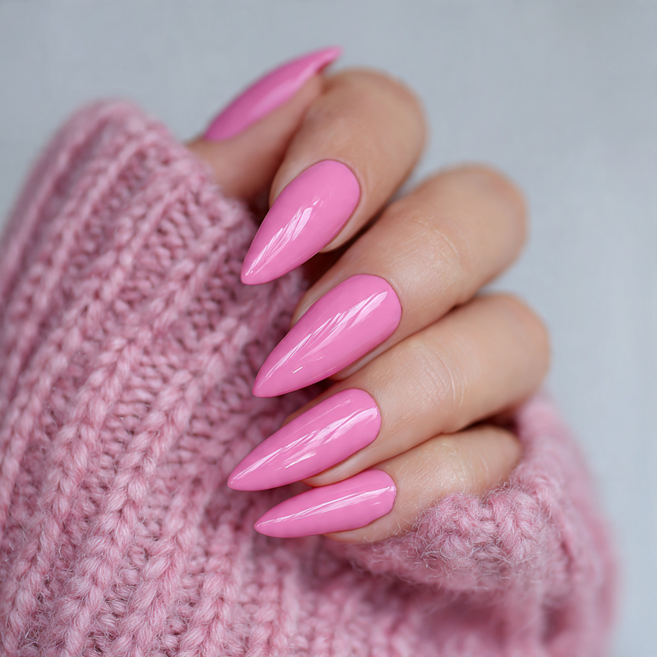 Pink Stiletto Nails: 15 Bold & Chic Designs You’ll Love 5 Pink Stiletto Acrylic Nails