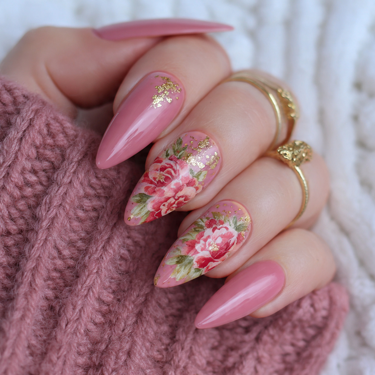 Pink Stiletto Nails: 15 Bold & Chic Designs You’ll Love 14 Seasonal Pink Stiletto Nails