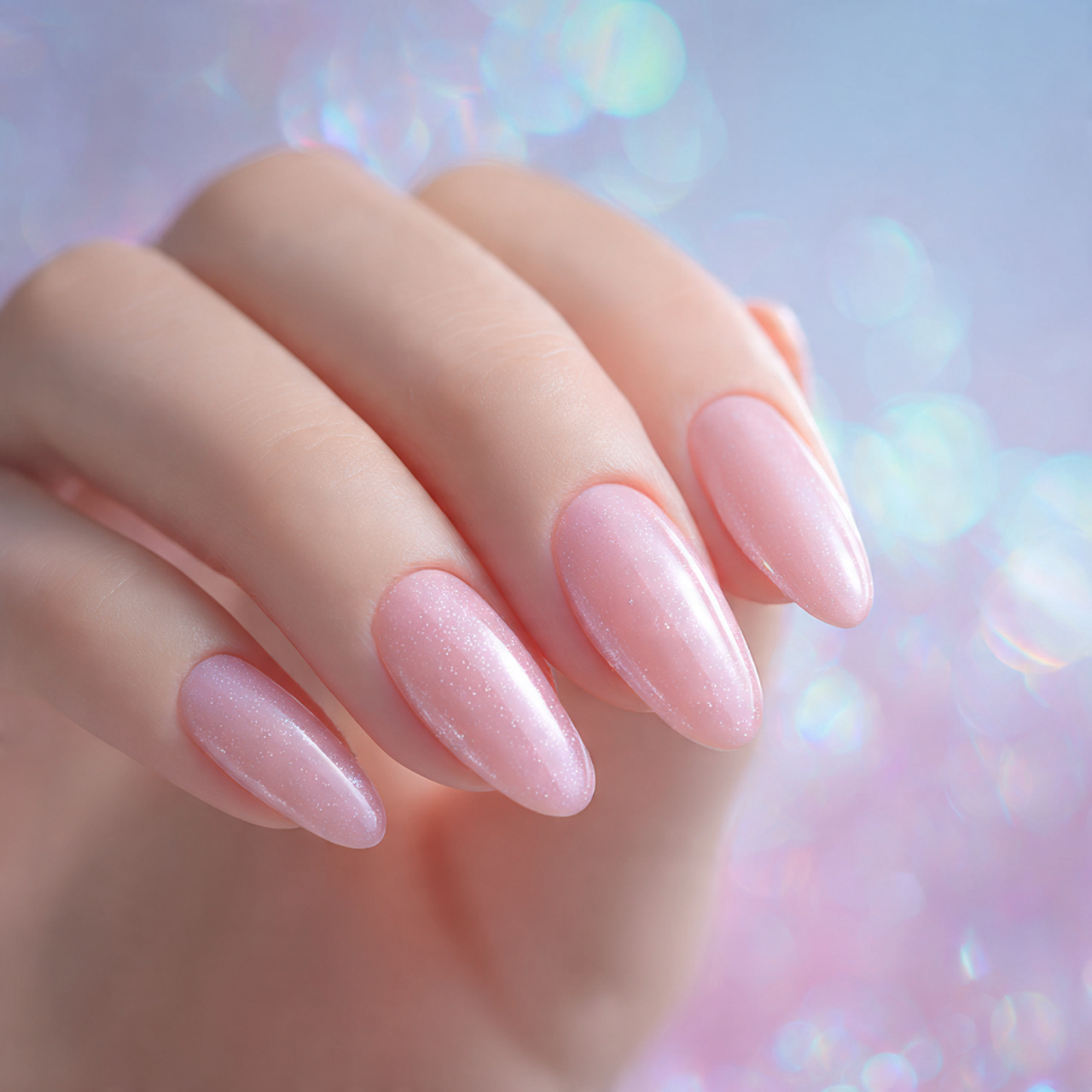 Short Oval Gel Nails