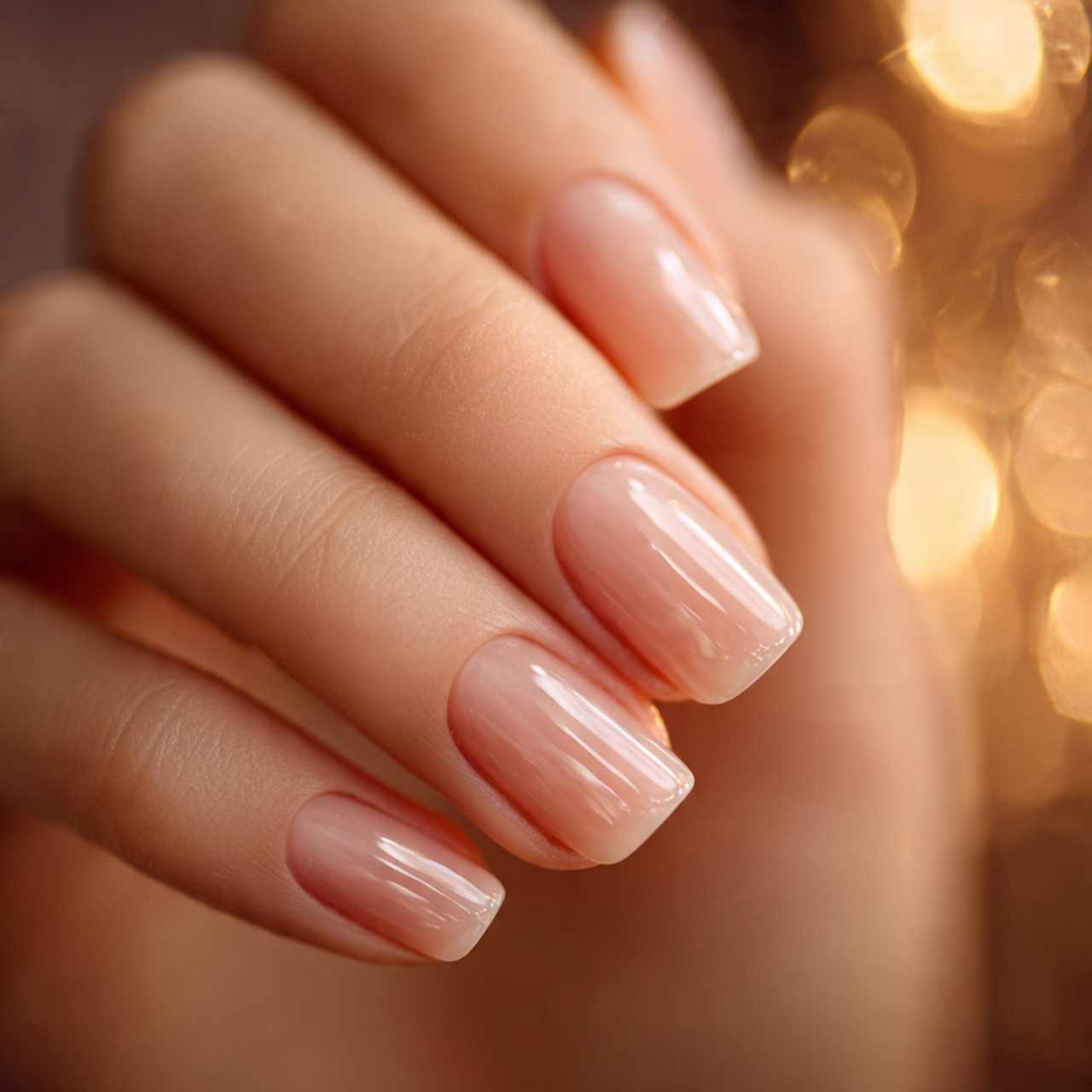 Short Square Acrylic Nails