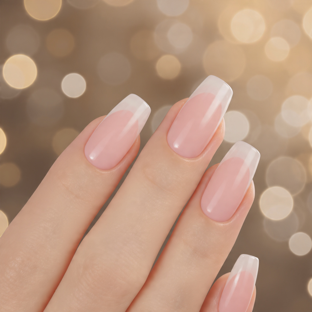 Soft Pink French Nails
