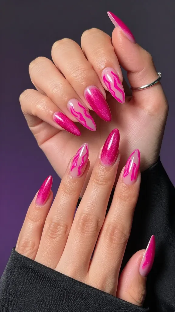 Viral 13 Pink Cat Eye Nails Styles That Turn Simple Nails Into Art 13 Item 13