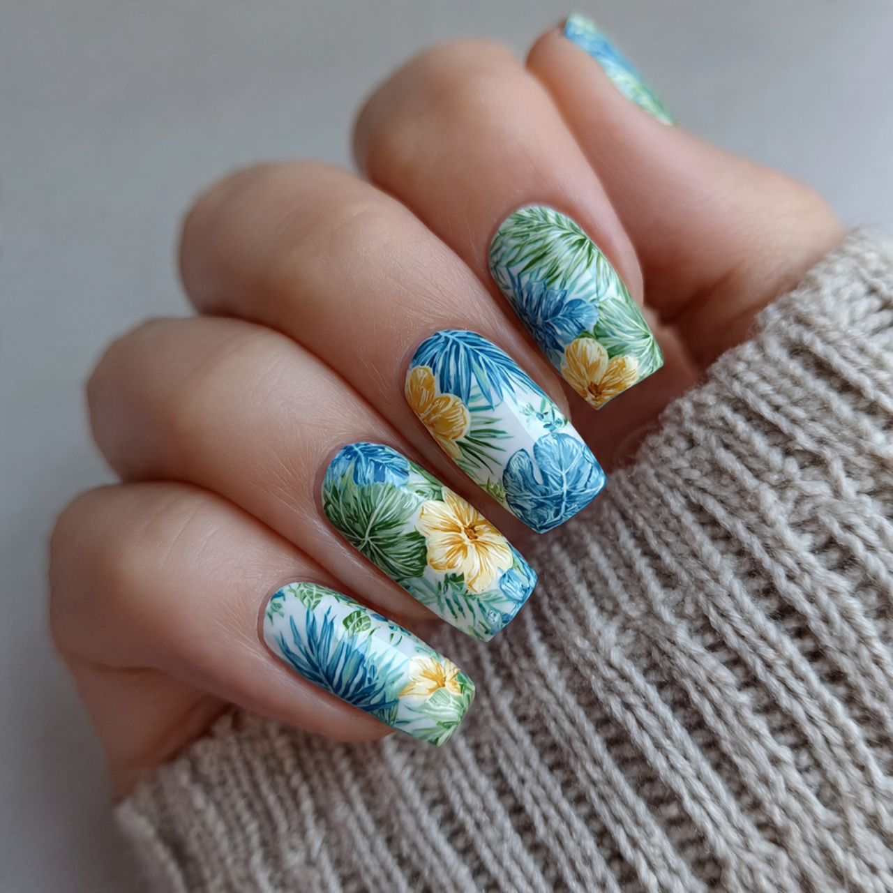 Summer Nails Square: 16 Chic Designs You’ll Want This Season 10 Tropical Square Summer Nails