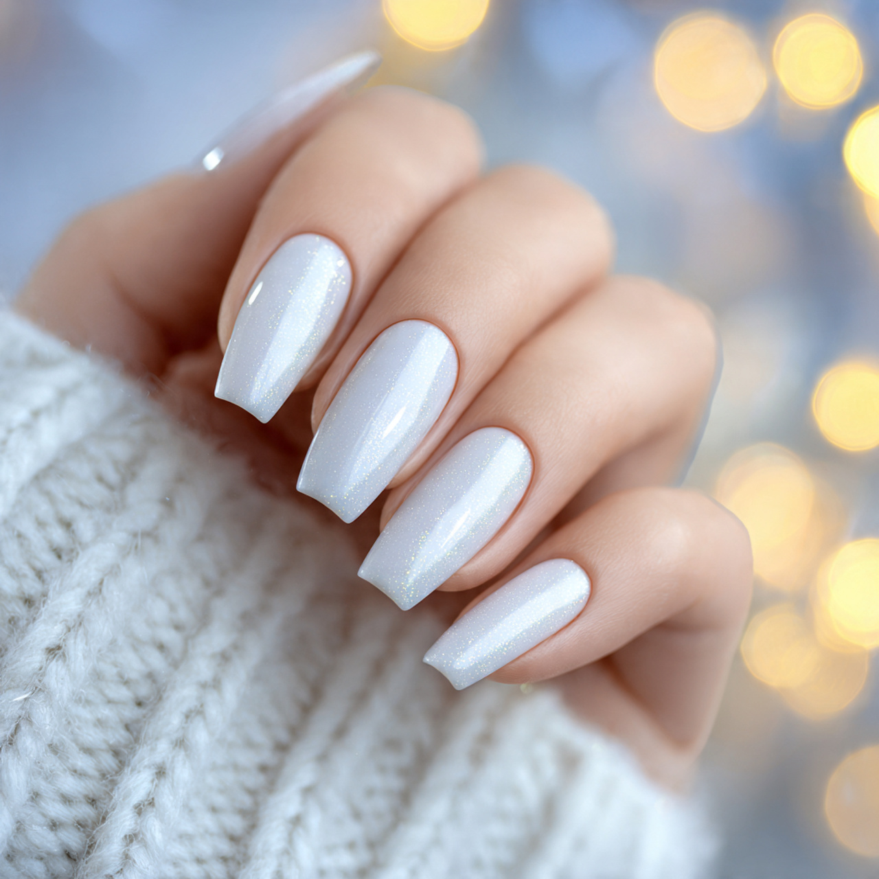 White Coffin Nails: 17 Stunning Designs & Trendy Ideas for 2026 12 White Coffin Nails for Every Season