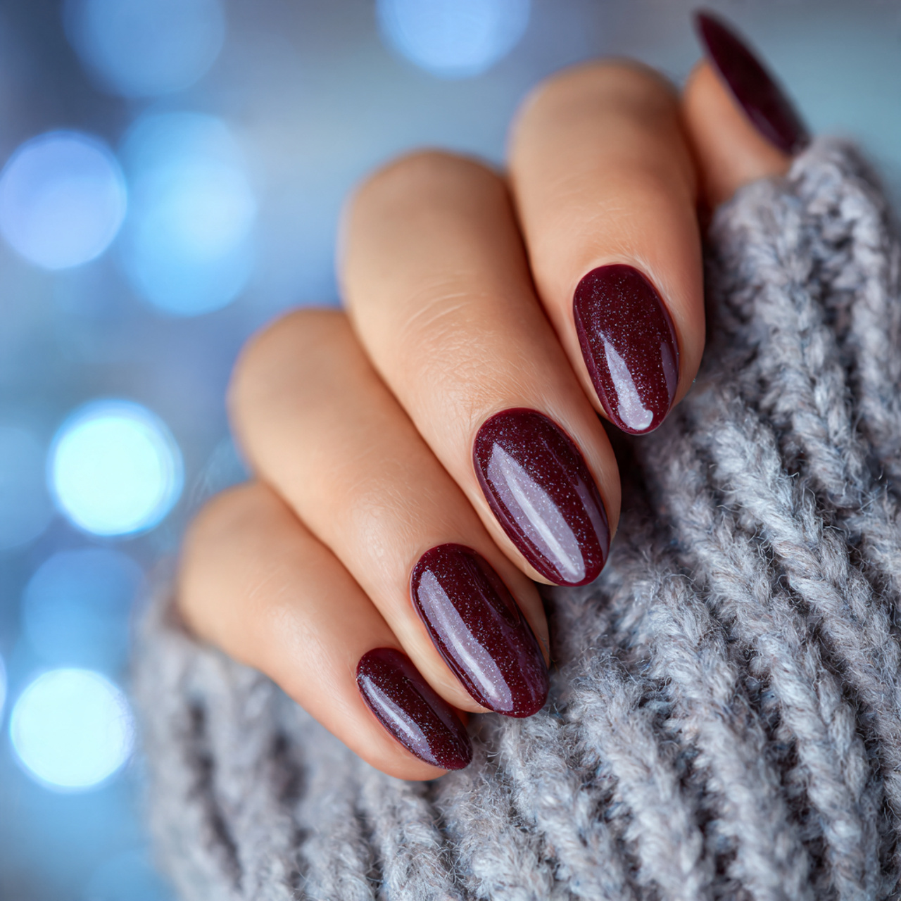 Square Oval Nails: 17 Perfect Shape for Chic, Strong Nails 15 Winter Square Oval Nails