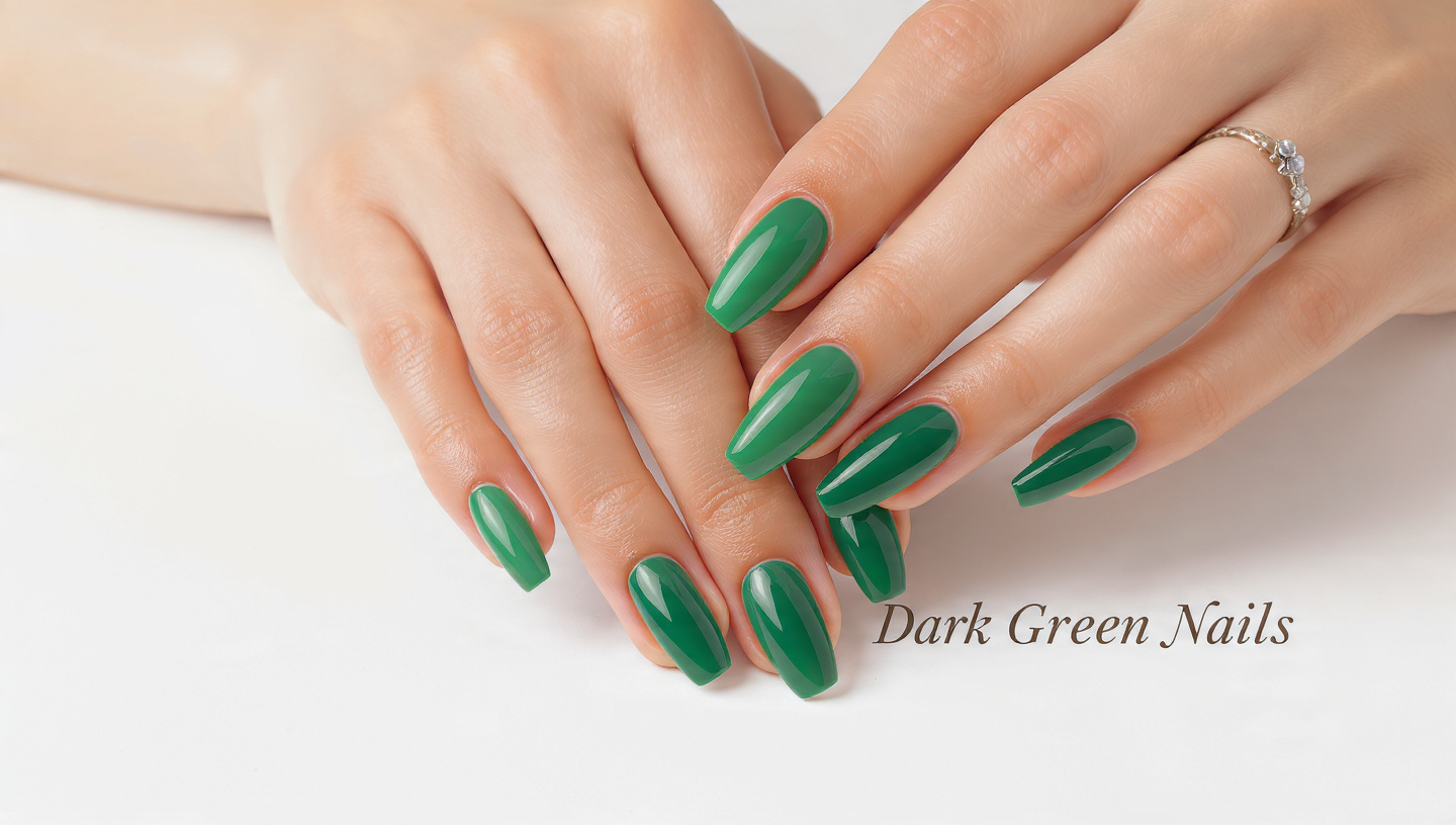 Dark Green Nails