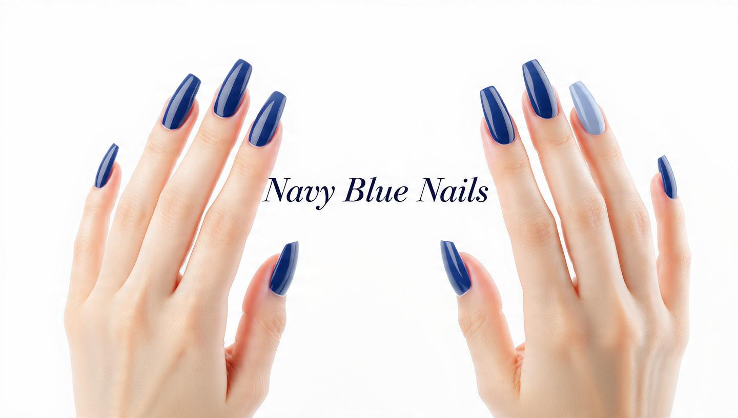 Navy Blue Nails