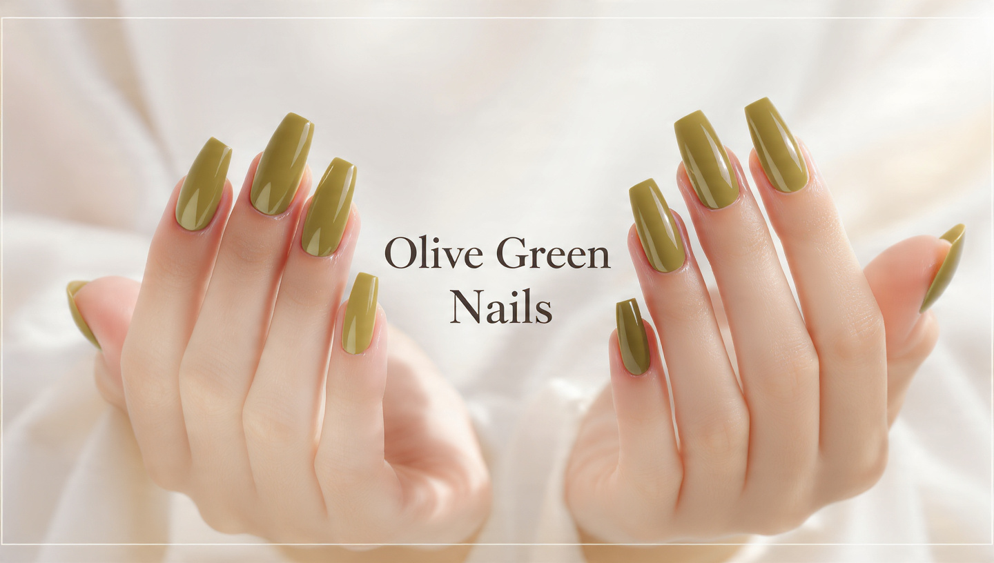 Olive Green Nails