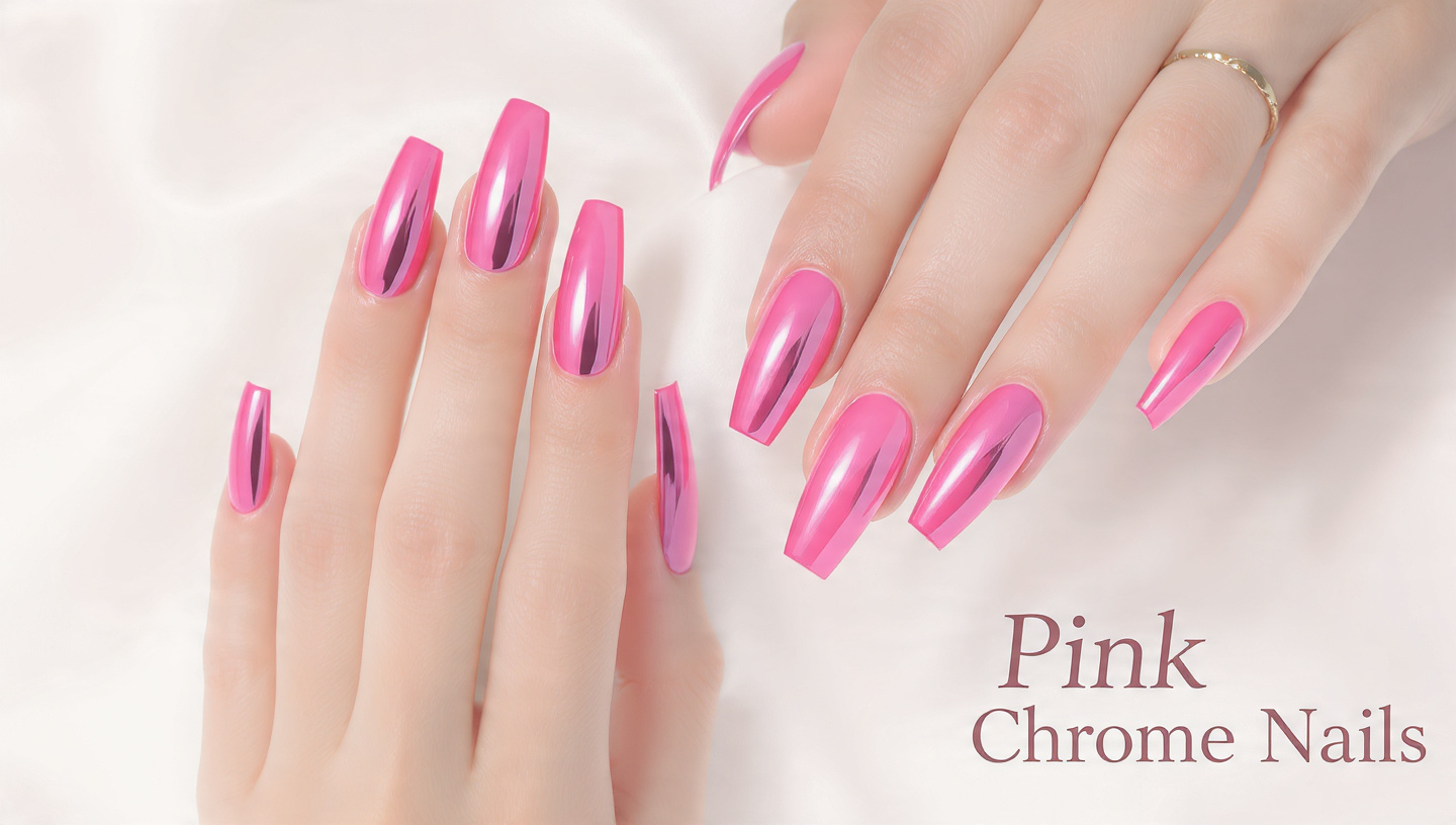 Pink Chrome Nails