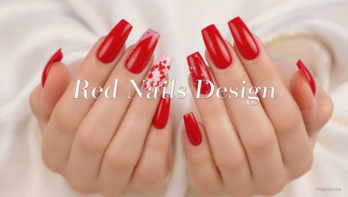 Red Nails Design