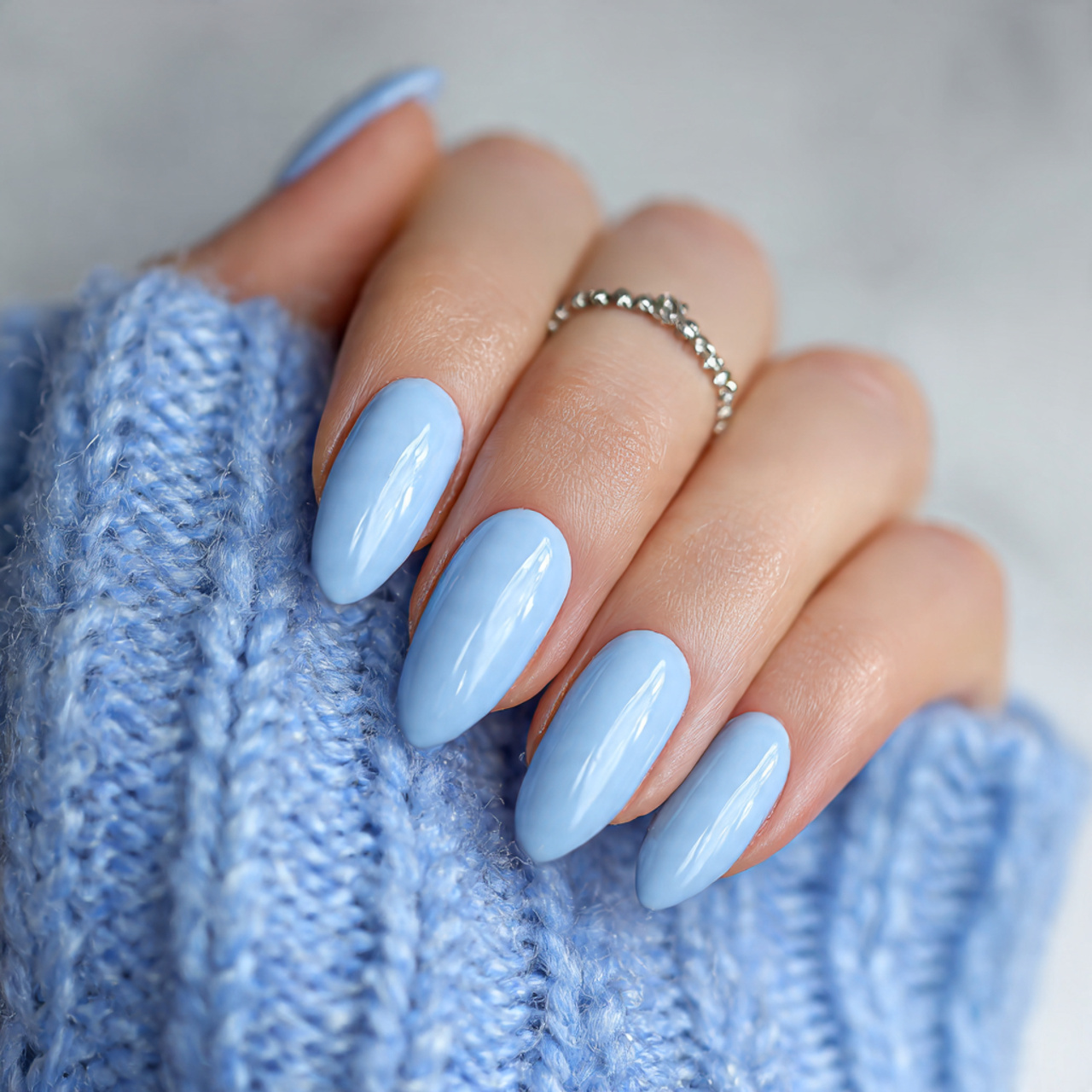 Baby Blue Nails: 18 Chic, Trendy & Perfect for Any Occasion 9 Baby Blue Gel Nails