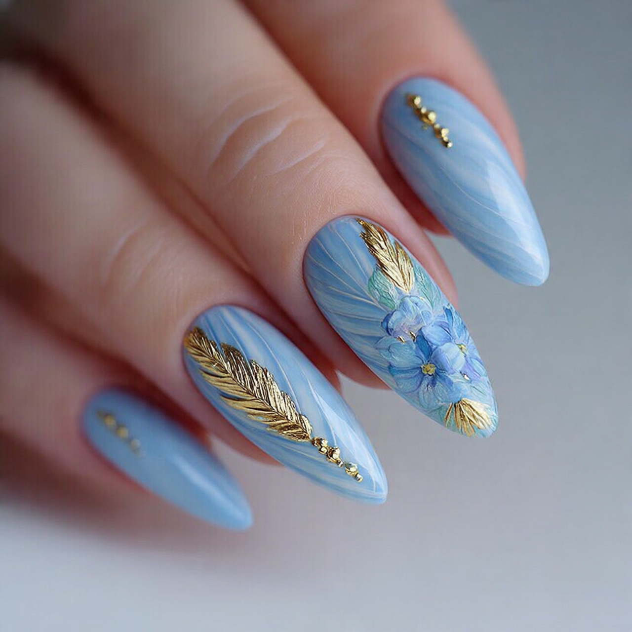 Baby Blue Nails: 18 Chic, Trendy & Perfect for Any Occasion 18 Baby Blue Nails for Special Occasions