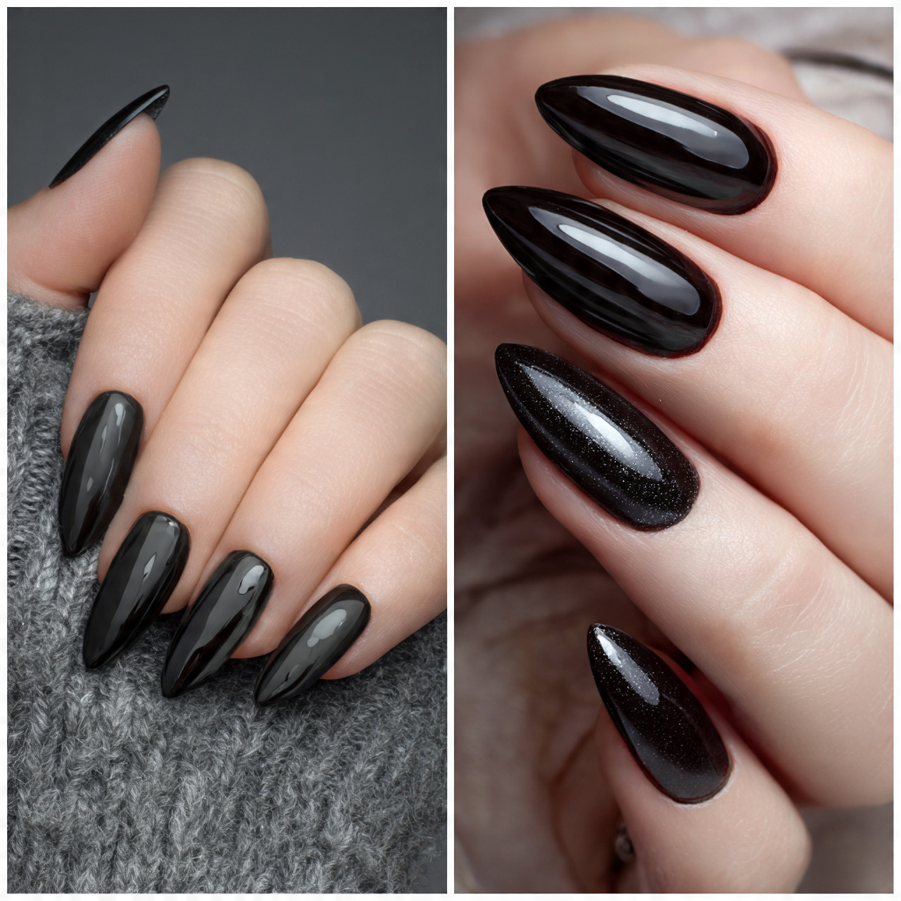 Black Almond Matte and Glossy Combo