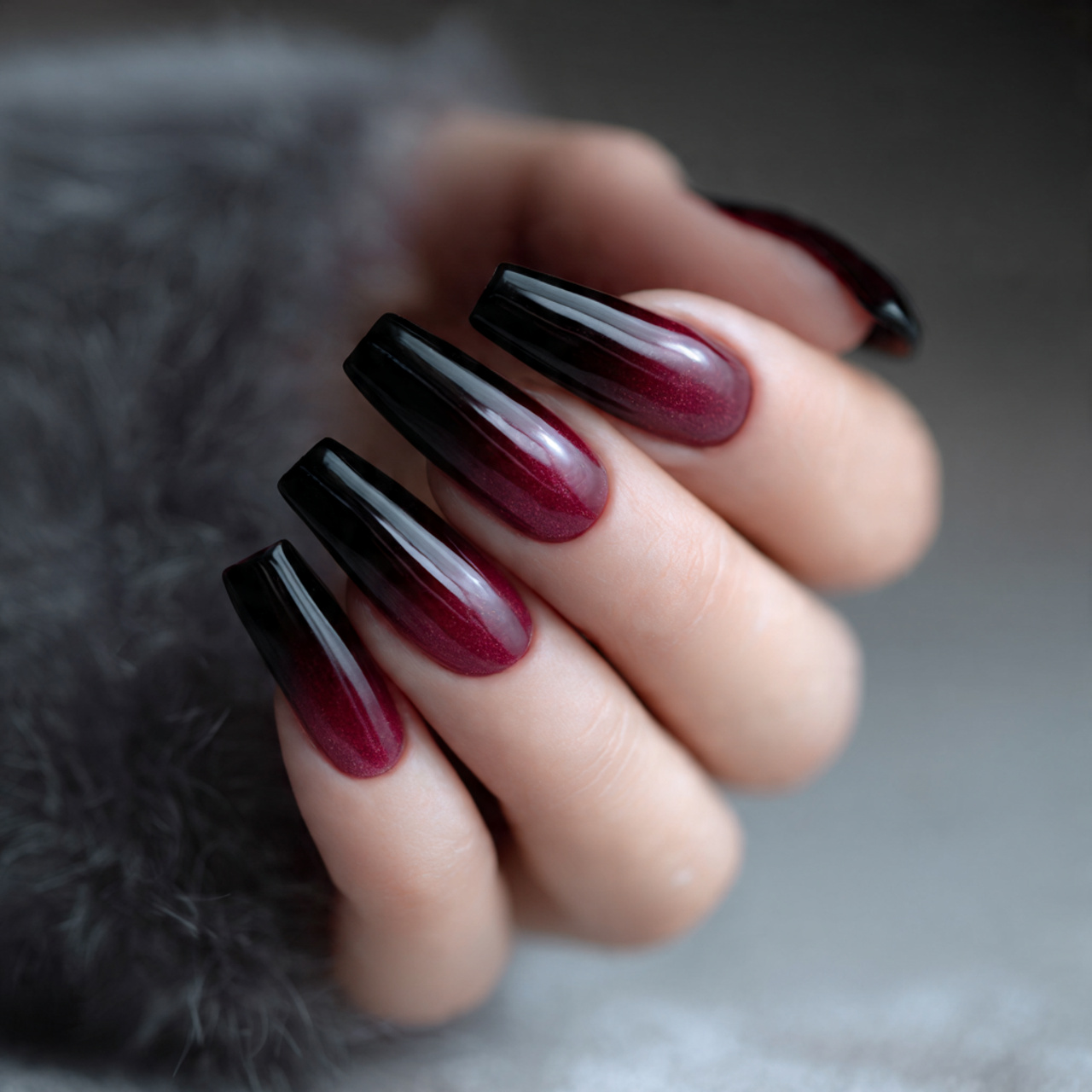 Burgundy French Tip Nails: 18 Classy, Bold & Must-Try Styles 16 Black and Burgundy French Tip Nails