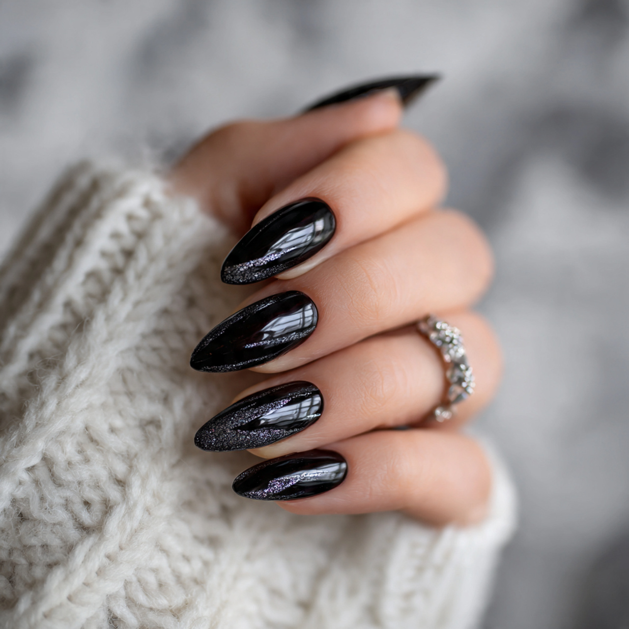 Black Nails Ideas for Fall