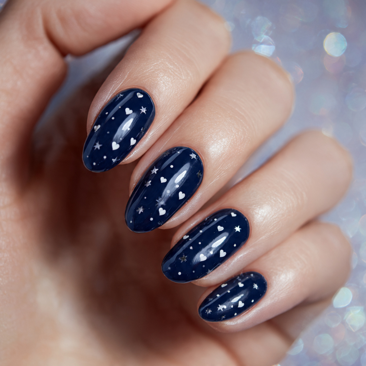 Navy Blue Nails: 18 Chic Designs You’ll Want to Try Now 5 Cute Navy Blue Nails Art Ideas