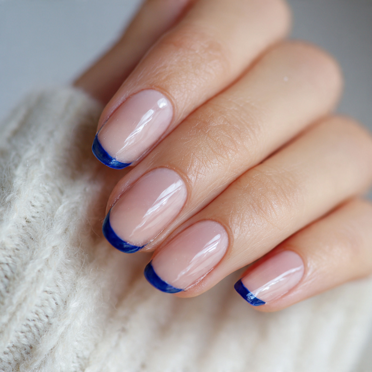 Blue French Tip Nails: 16 Trendy Designs & Easy DIY Ideas 10 DIY Blue French Tip Nails