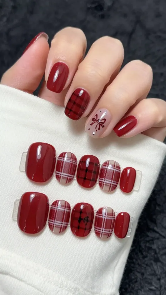 14 Short Red Nails Ideas That Look Luxe Instantly 13 image 11