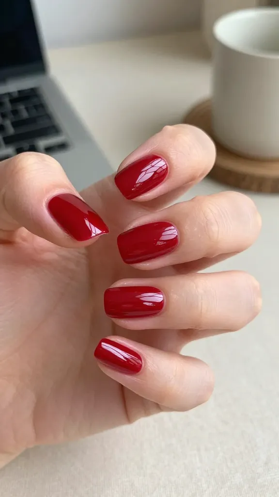 14 Short Red Nails Ideas That Look Luxe Instantly 2 image