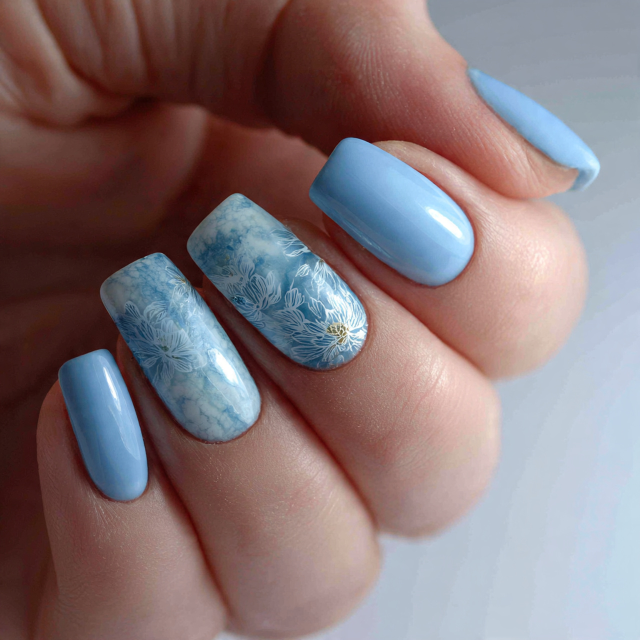 Light Blue Nail Art Ideas