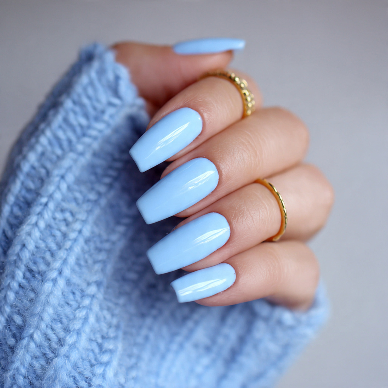 Baby Blue Nails: 18 Chic, Trendy & Perfect for Any Occasion 16 Long Baby Blue Nails