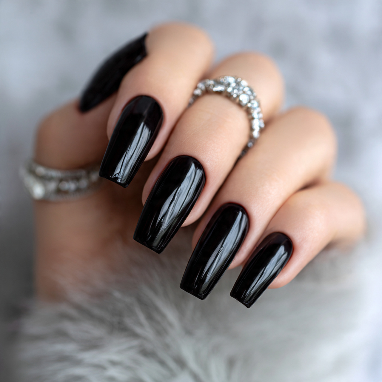 Long Black Nails Ideas