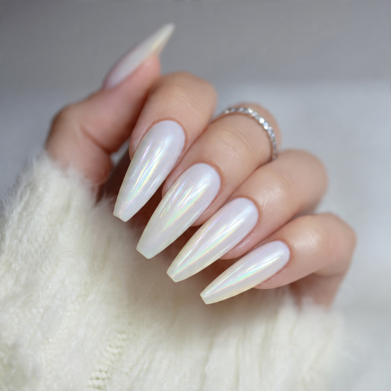 Milky White Nails: 15 Elegant Ideas You Need to Try Now 10 Long Milky White Nails