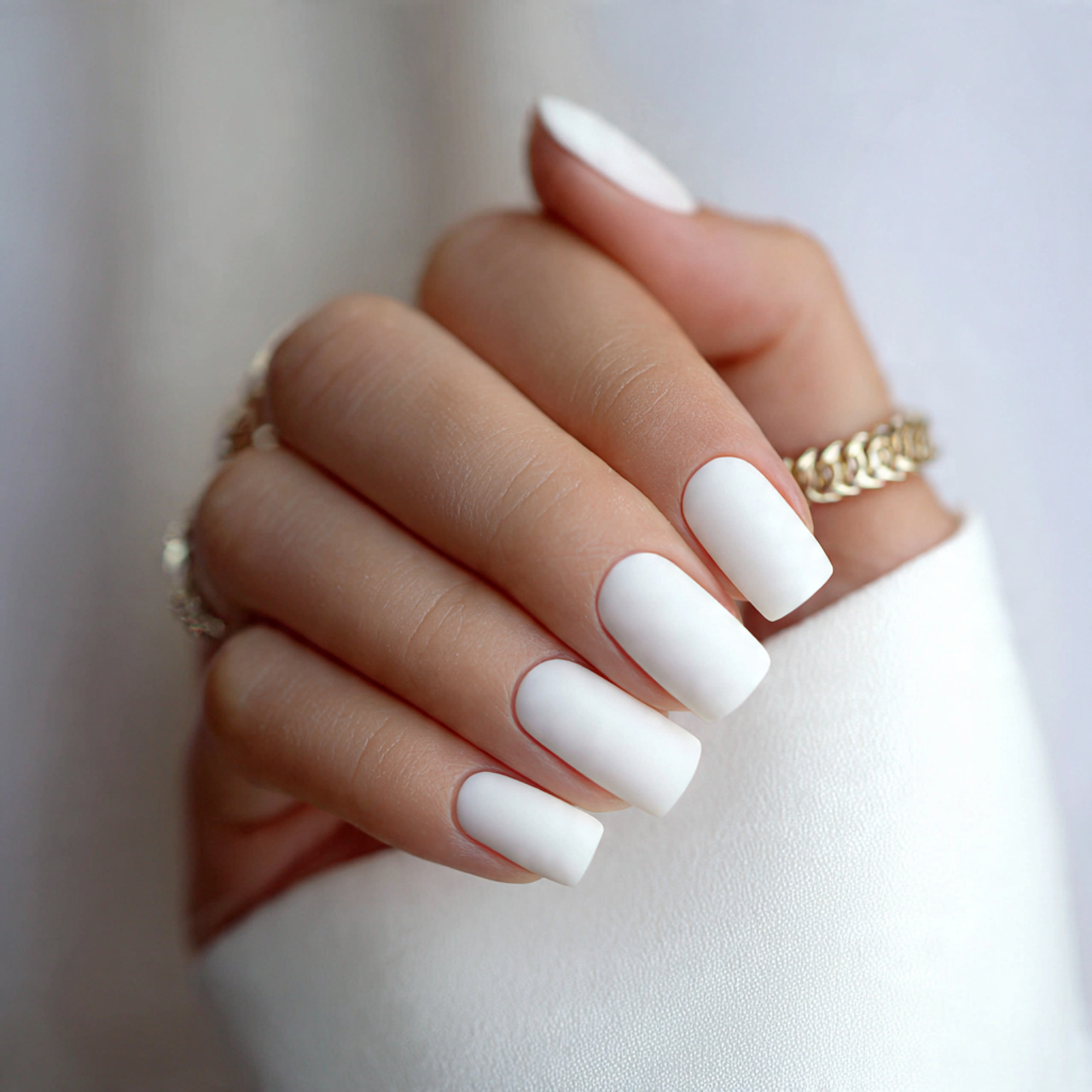Milky White Nails: 15 Elegant Ideas You Need to Try Now 15 Matte Milky White Nails