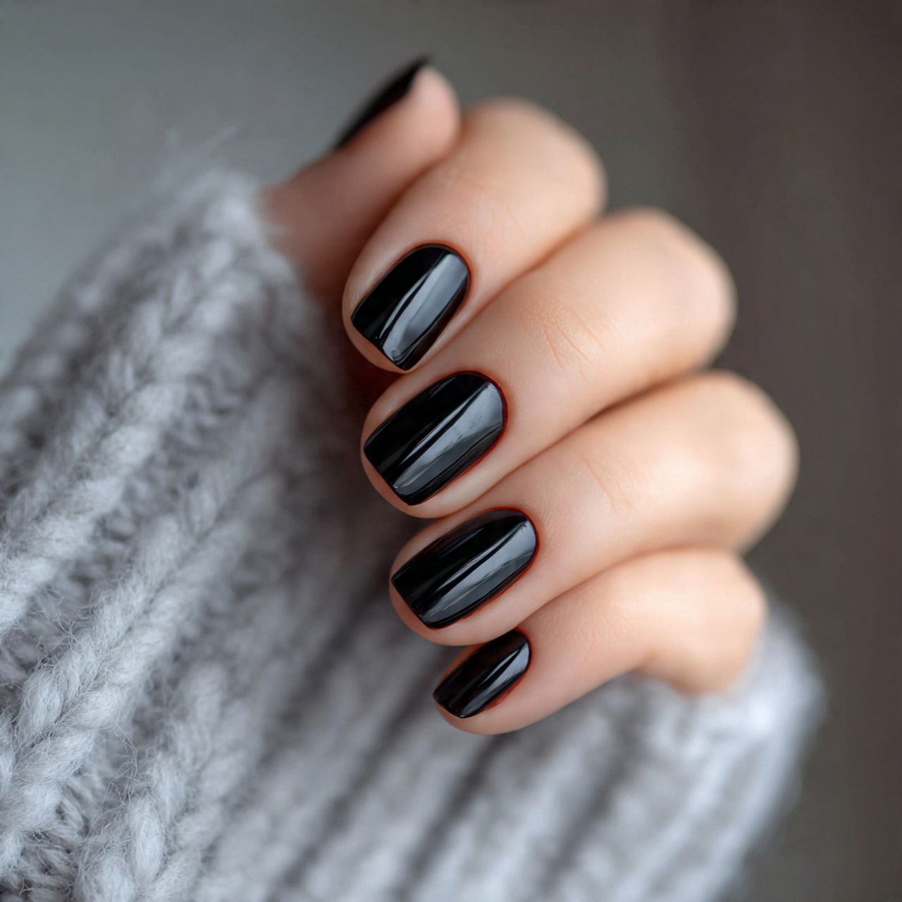 Short Black Nails: 15 Chic Designs You’ll Absolutely Love 13 Minimalist Short Black Nails