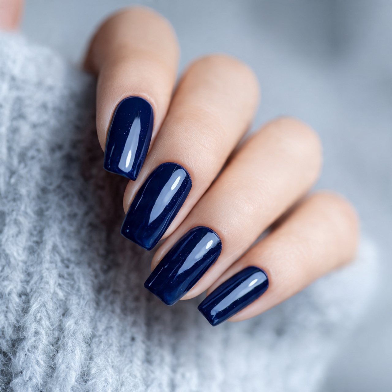 Navy Blue Nails: 18 Chic Designs You’ll Want to Try Now 8 Navy Blue Gel Nails